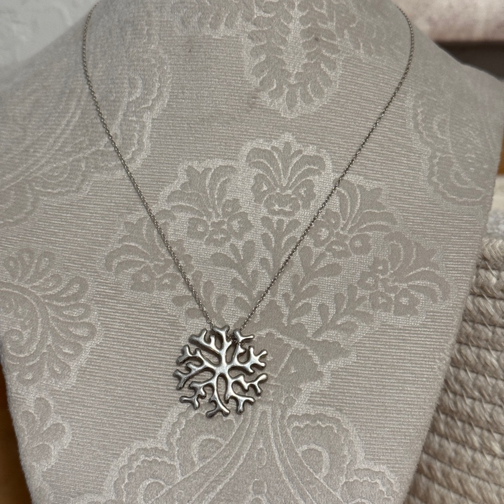 J. Jill coral silver Pendant Necklace - Women Jewelry